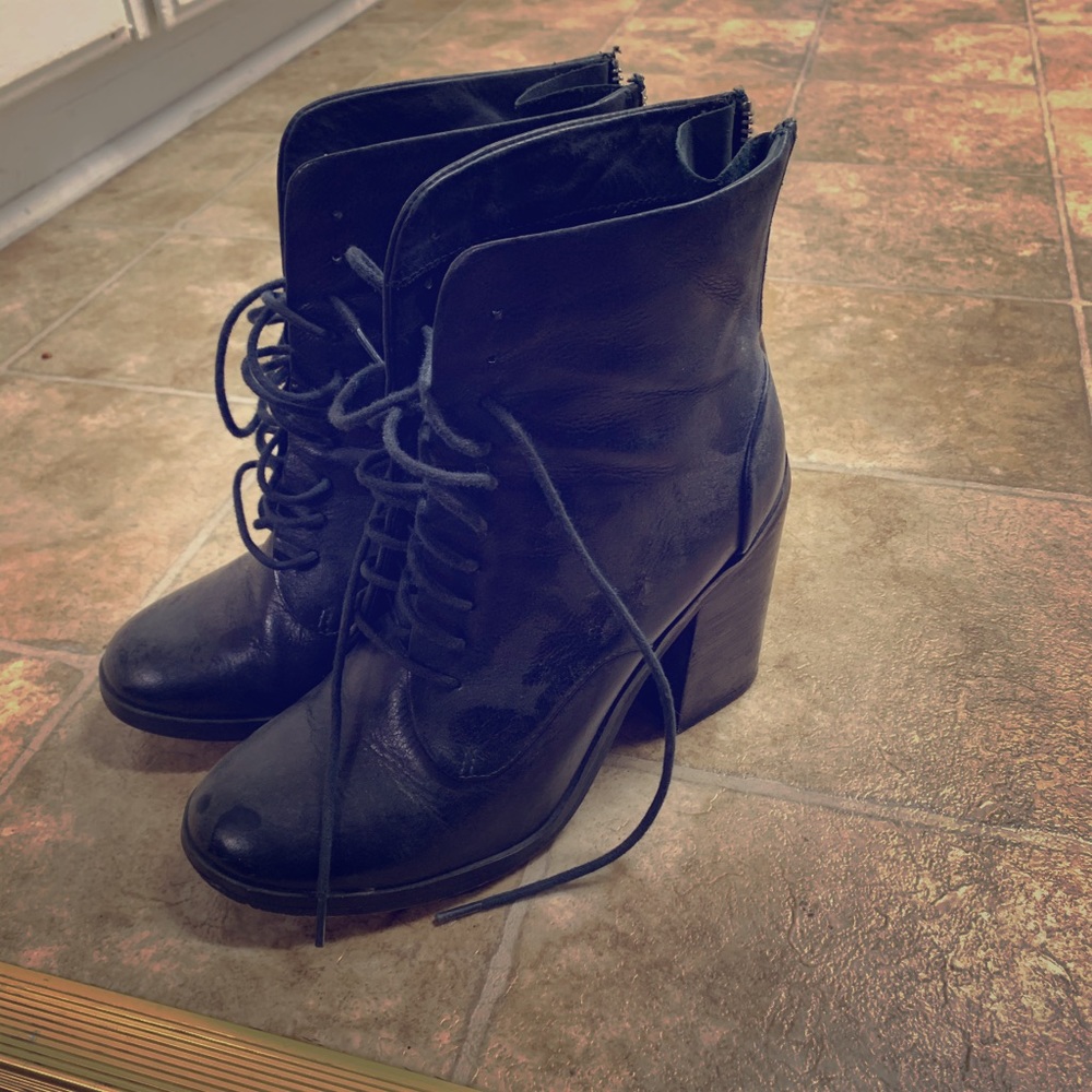 Leather boots